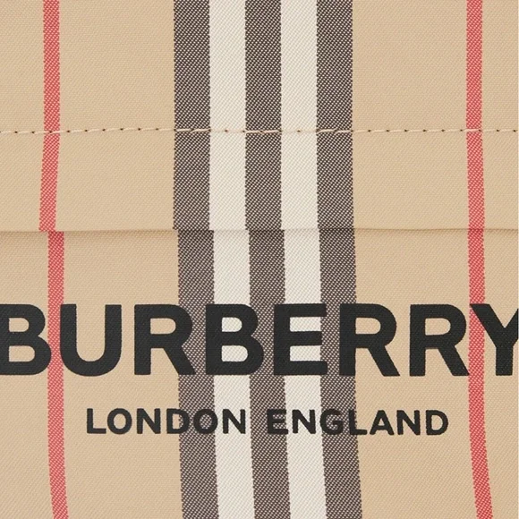 Burberry Icon Stripe drawcord Pouch Bag - Picture 10 of 12